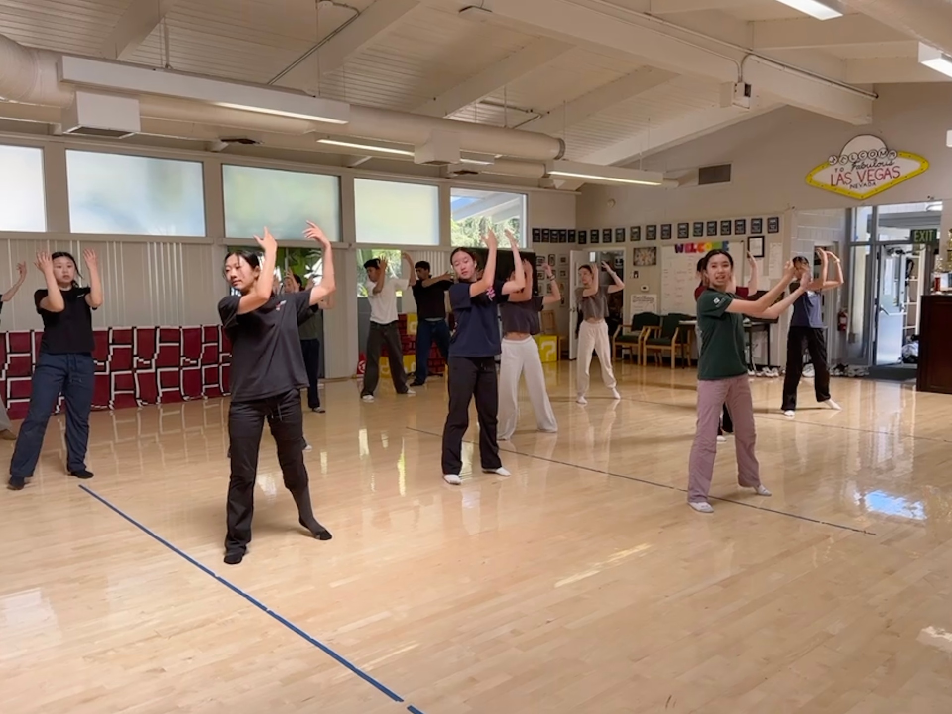 Teaching choreography in Dance Club, 2026